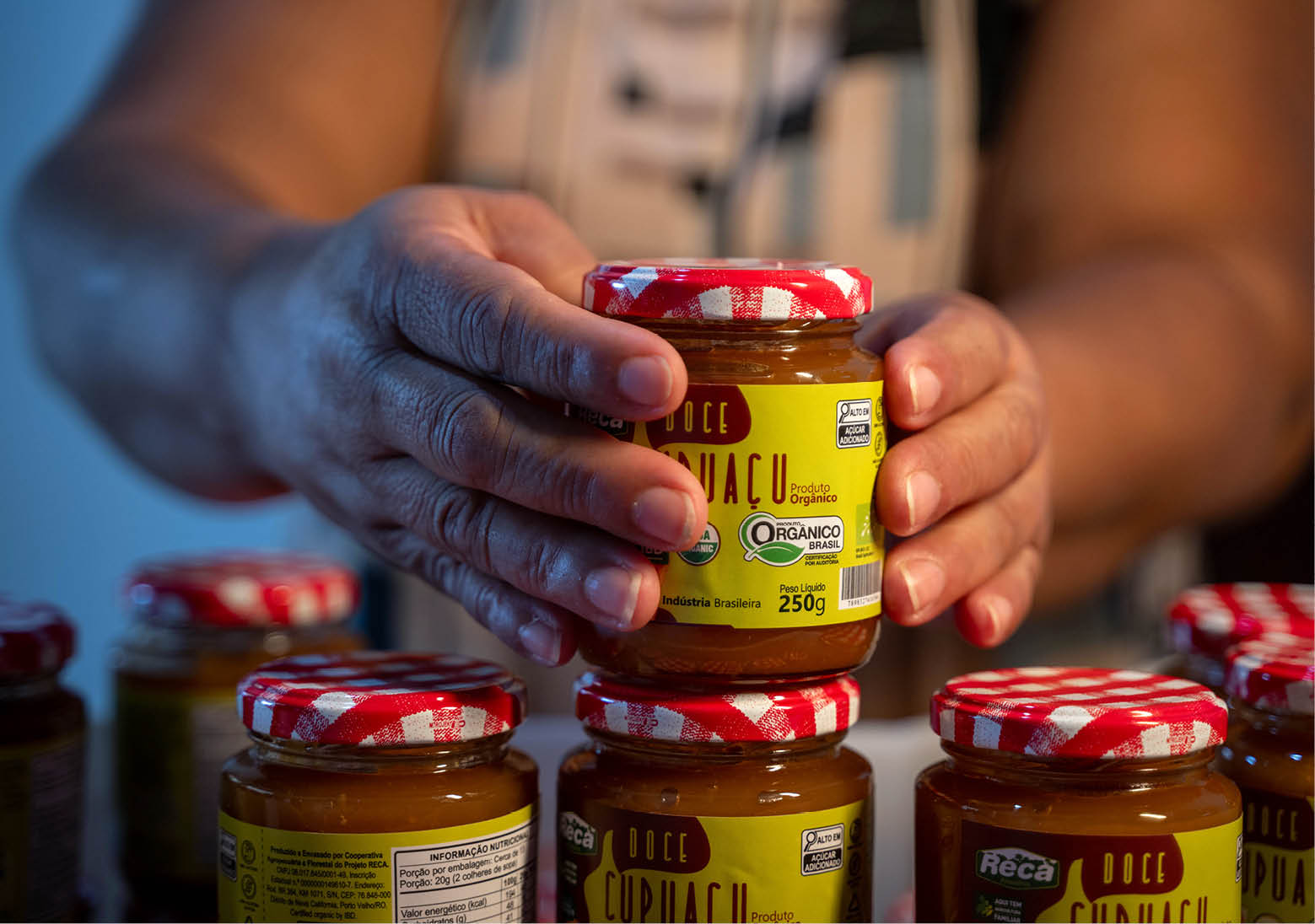 PORTO VELHO_RO 08 de Julho de 2025 OCB / RECA - Nova California Na imagem, embalagem de geleia de cupuacu, em Nova California, distrito de Porto Velho. Imagem: Alexandre Rezende / NITRO Historias Visuais