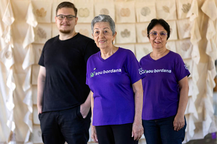 Goiania_GO, 17 de junho de 2025 OCB - COOPERATIVAS DO BRASIL: RETRATOS DE UM MUNDO MELHOR  Imagens do trabalho de bordadeiras na cooperativa Bordana, em Goiania, Goias.  Imagem: Ueslei Marcelino / NITRO