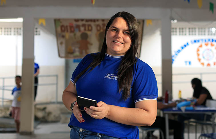 Guarabira,PE - 02/06/2025 - Sicredi Evolu o - Na foto : Jessika Pereira, coordenadora pedag gica -       Sicredi Evolu  o em parceria com projetos educacionais em Guarabira/PE.