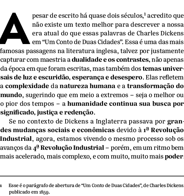 Apesar de escrito h quase dois s culos, acredito que n o existe um texto melhor para descrever a nossa era atual do ...