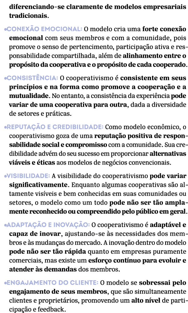 diferenciando se claramente de modelos empresariais tradicionais. •Conex o emocional: O modelo cria uma forte conex o...