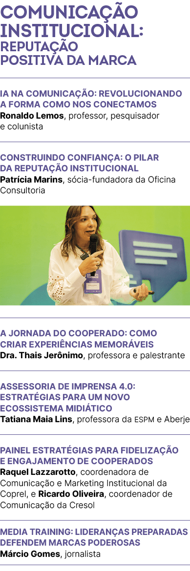 Comunica o Institucional: Reputa  o positiva da marca 
