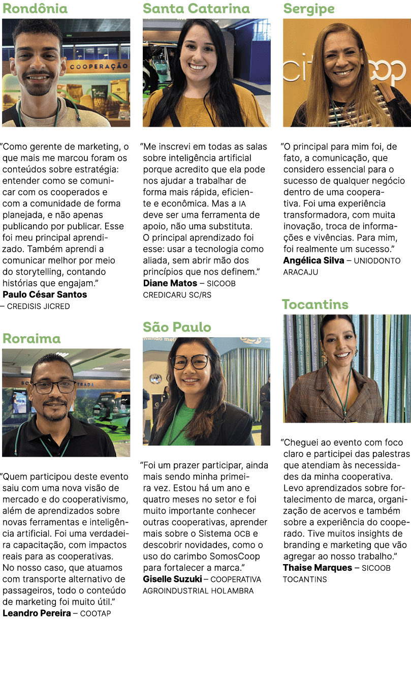 Rond nia ￼ “Como gerente de marketing, o que mais me marcou foram os conte dos sobre estrat gia: entender como se com...