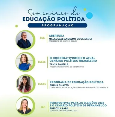 Seminário reforça papel do cooperativismo no debate político de 2026 