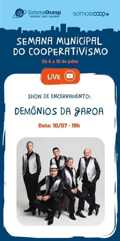 Demônios da Garoa encerram Semana do Cooperativismo