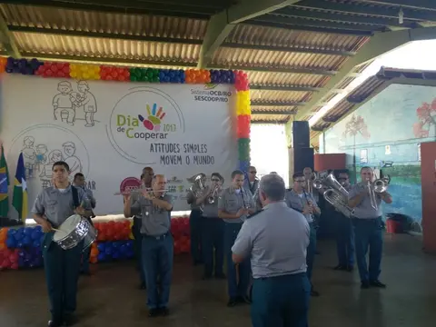 RO | Dia C em Porto Velho começa com apresentação da banda da PM