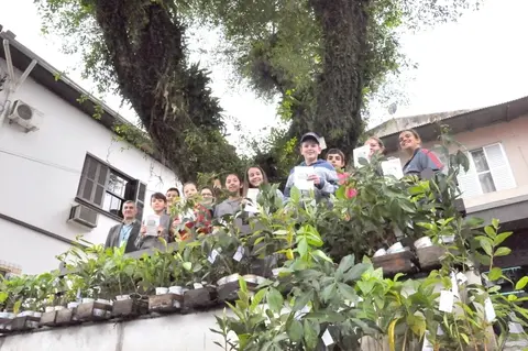 Sicoob Credija doa mudas arbóreas para escola no Dia Mundial do Meio Ambiente