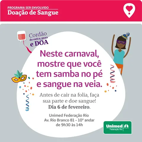 Unimed Federação Rio inicia Campanha de Doação de Sangue