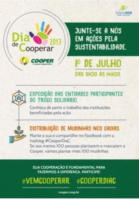 Ações de sustentabilidade marcam o Dia de Cooperar 2017 na Cooper